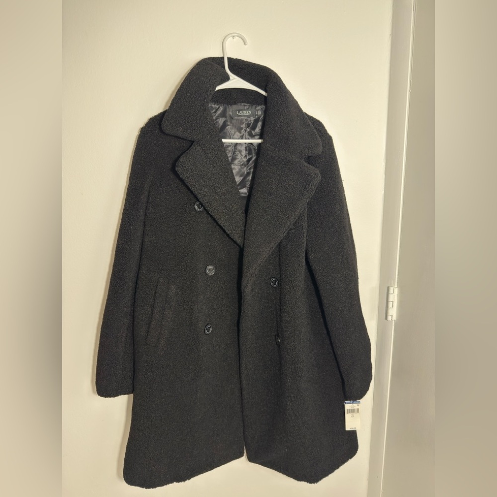 Lauren Ralph Lauren Black Double-Breasted Coat